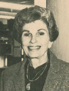 photo of Lois Lloyd wearing a grey suit